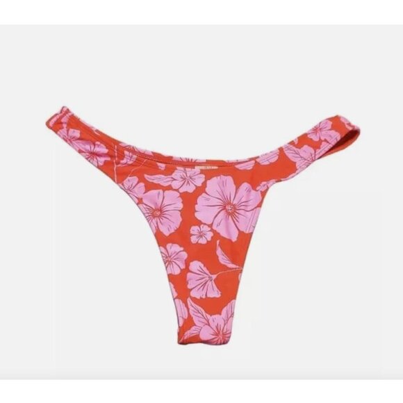 WILD FABLE BIKINI BOTTOM ULTRA CHEEKY LOW RISE FLORAL MULTICOLOR WOMENS SWIM XXS - Picture 3 of 4